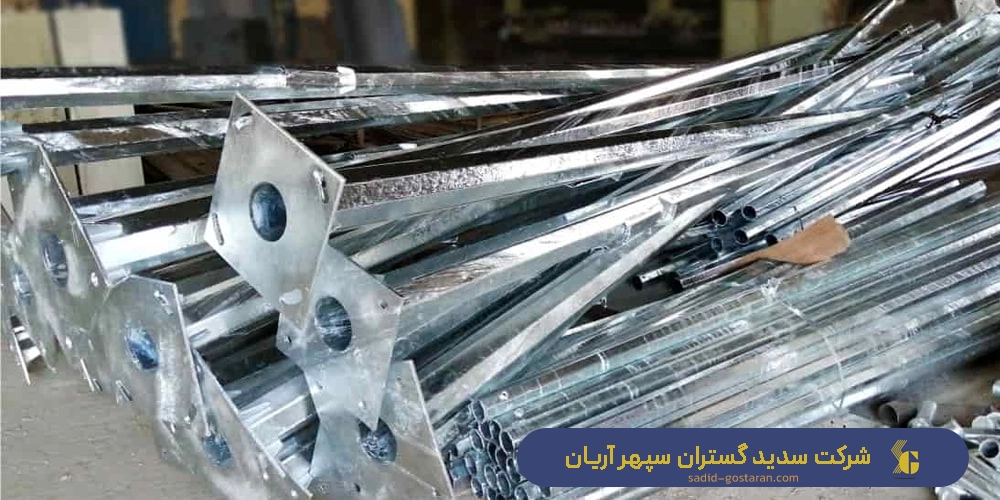 پایه چراغ 8 وجهی - پایه چراغ هشت وجهی - پایه چراغ های 8 وجهی - پایه چراغ های هشت وجهی - شرکت سدید گستران سپهر آریان