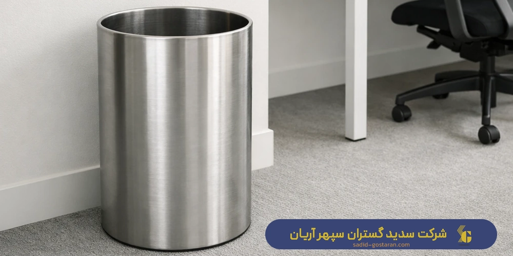 تولید سطل آشغال فلزی بدون درب