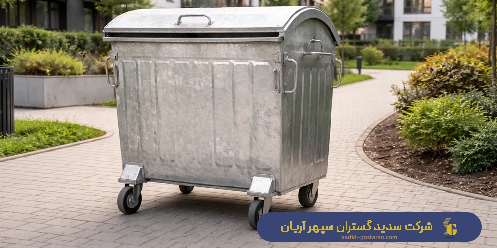 ساخت سطل آشغال فلزی پارکی یا شهری
