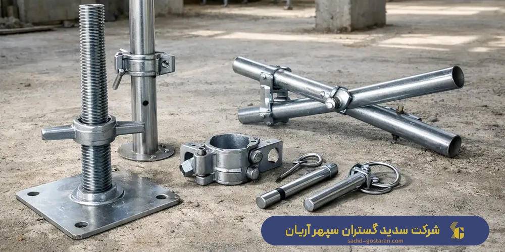 اجزای پایه داربست فلزی