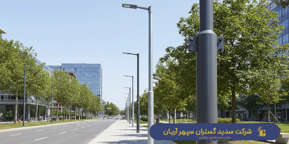 ساخت پایه چراغ لوله‌ای (یک‌ تکه یا چند تکه)