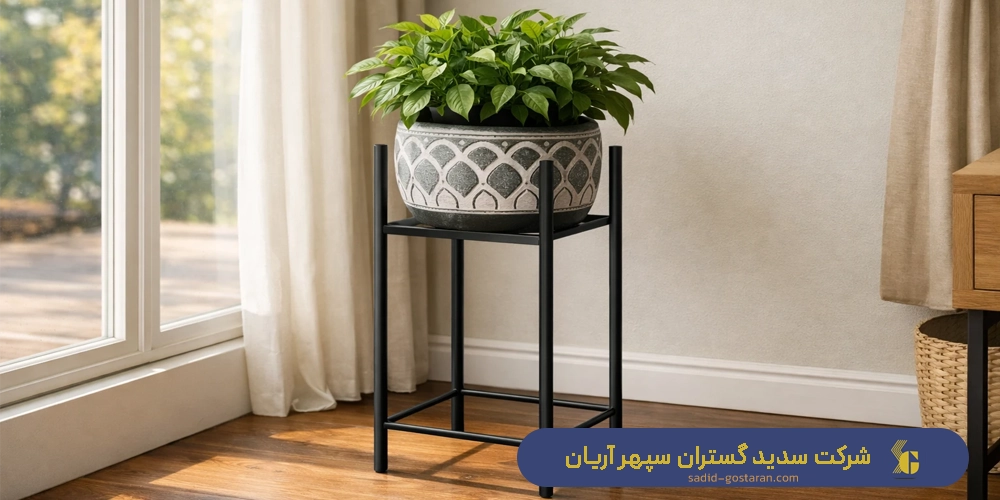 سفارش تولید و ساخت پایه گلدان فلزی با قیمت مناسب