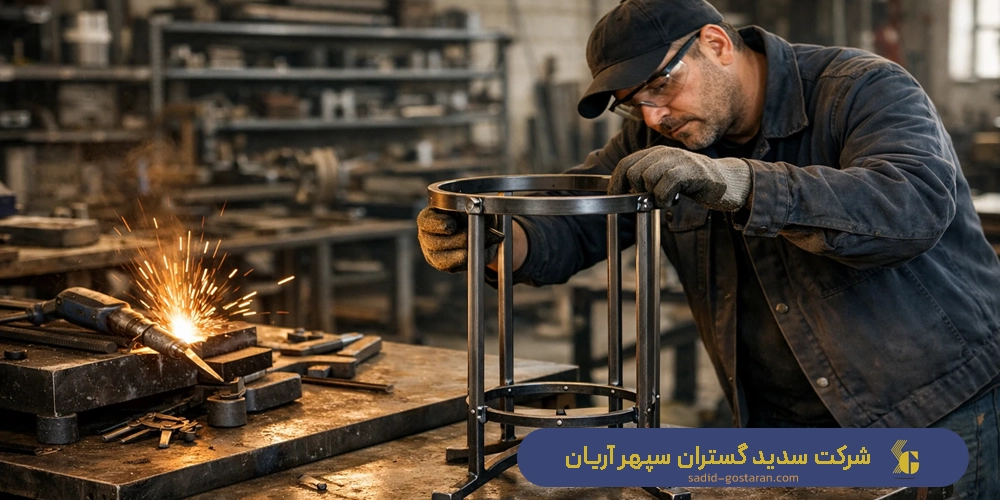 نحوه نصب پایه گلدان آهنی