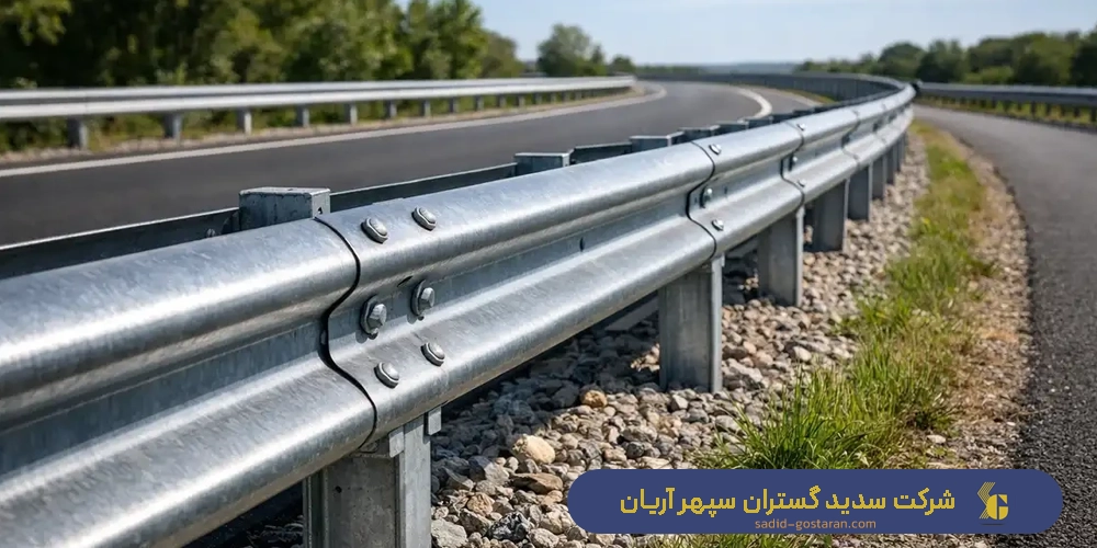 ساخت گاردریل فلزی موج‌ دار (W-Beam Guardrail)
