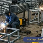 ساخت انواع پایه فلزی تابلو ترافیکی
