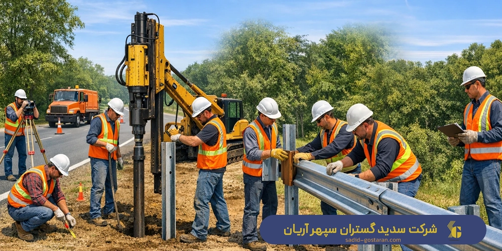 مراحل نصب گاردریل در جاده چگونه است؟