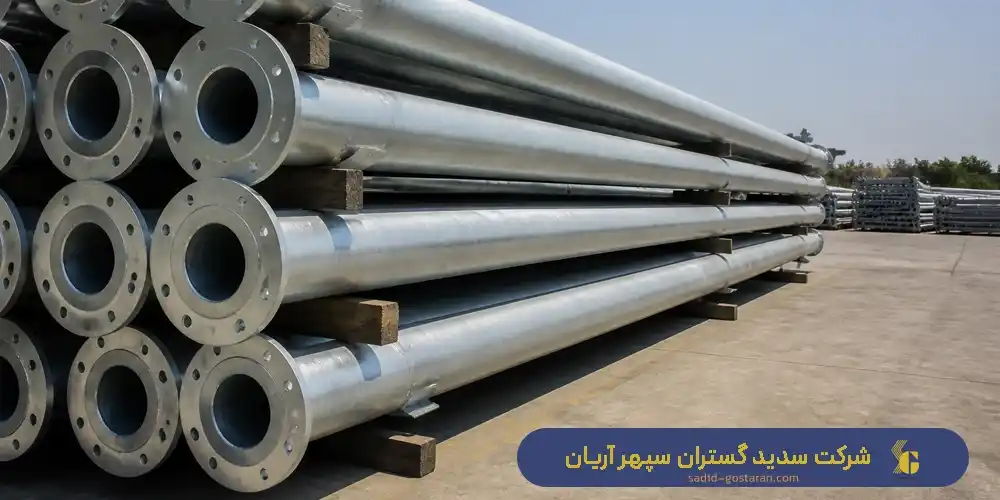 ساخت تیر برق عراقی مدور (پایه عراقی)