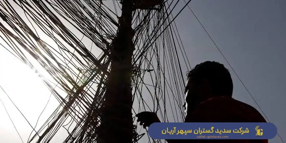 ساخت تیر برق عراقی مدور (پایه عراقی) - شرکت سدید گستران سپهر آریان