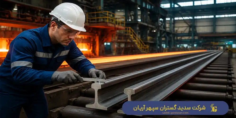 ریل فولادی چیست؟ انواع ریل های فولادی | ساخت ریل فولادی توسط شرکت سدید گستران سپهر آریان